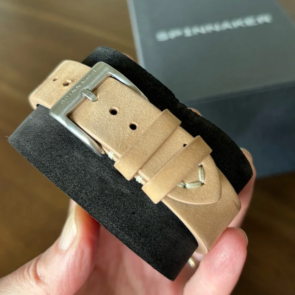 SPINNAKER Bradner Automatic Leather Strap 42mm Watch - Picture 8 of 14